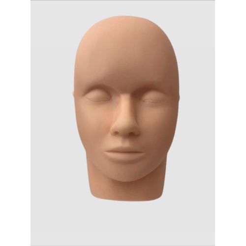 product_image_name-Generic-1 Head Makeup Manniquin Training Head (Beauty School, Salon & Home EyeLash Extension /Facial Makeup Practice) - Soft Just Like Human Head/Face - Pink-5