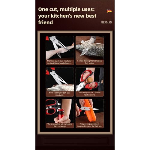 product_image_name-Generic-Easy Clean Stainless Multi-Function Kitchen Scissors: Your All-in-One Cooking Helper-6