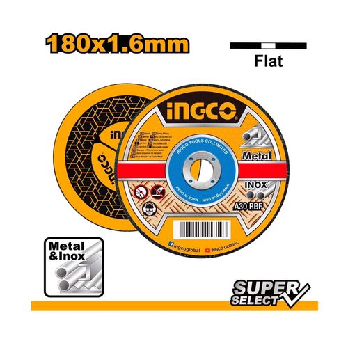 product_image_name-Ingco-MCD161801 Abrasive Metal Cutting Disc - Yellow-1