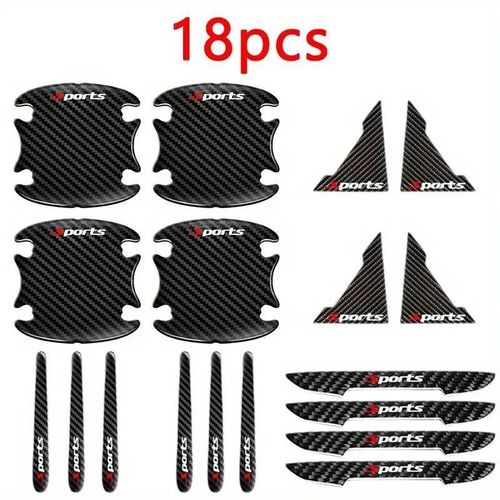 product_image_name-Generic-18pcs Car anti-collision strips, car carbon fiber decorative stickers-1