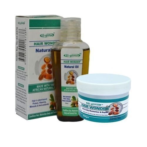 Shop El Glittas Hair Wonder Natural Shea Oil 70ml & Growth Cream