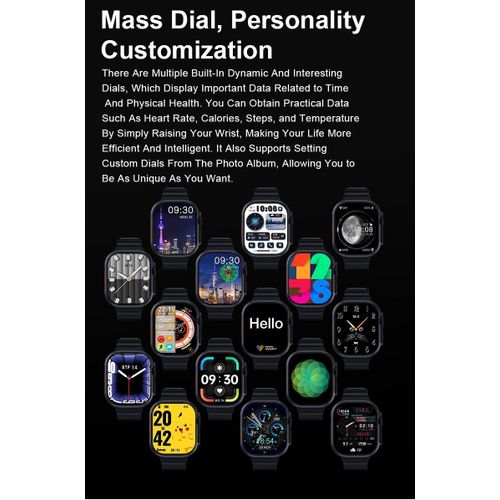 HiWatch Android/IOS Smart Watch 7+1 combo Bluetooth Wireless Calling - image 6