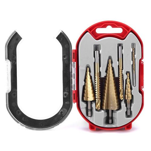 Generic 6-piece titanium alloy reamer/drill bit set, pagoda-shaped teeth - image 6
