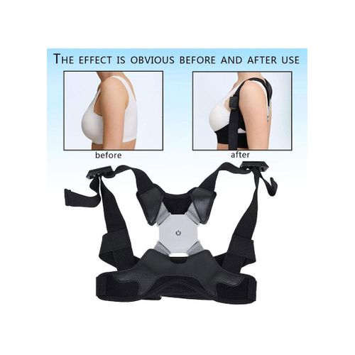 product_image_name-Generic-Adult Elastic Hunchback Body Posture Corrector Belt With Adjustable Back Brace - S/M-Black-3