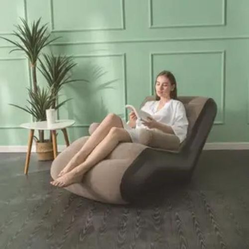 Generic Luxury shaped flocking inflatable sofa