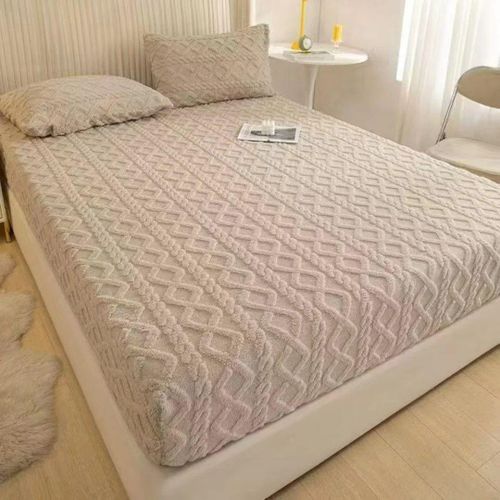 product_image_name-Generic-Soft breathable mattress cover/protector - Beige, Double, Queen and King Sizes -1