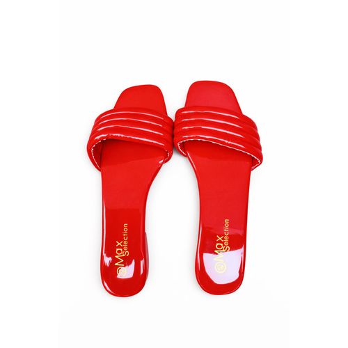 product_image_name-Max-Elegant ladies flat slippers-Red-2