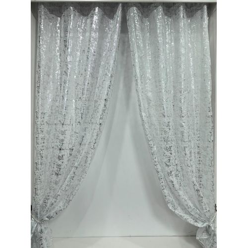 Generic 2pcs Silver Foile Voiles 200 x 270cm