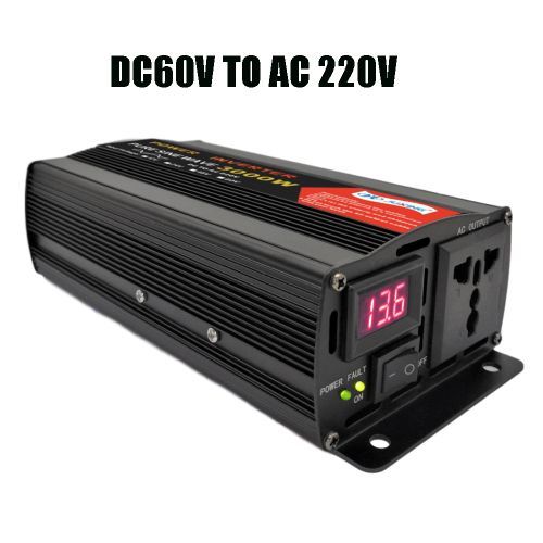 product_image_name-Generic-Pure Sine Wave 3000W Car Converter DC 12V/24V/48V/60V to AC 220V Power Inverter for Home Emergency Power-BLACK 60V TO 220V-1