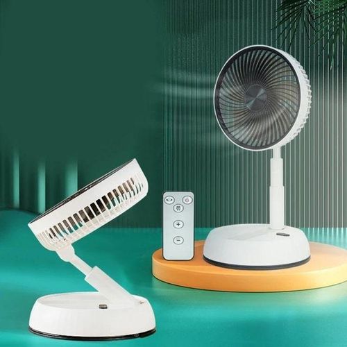 White Label USB Rechargeable Portable Fan - White - image 2