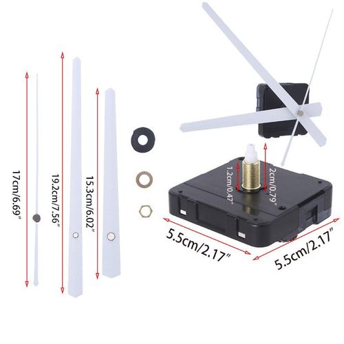 Shop Generic DIY Wall Clock Movement Mechanism with Hands Long Shaft ...