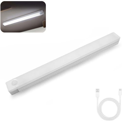 product_image_name-Generic-Punch-Free Smart Sensor Magnetic Rechargeable Led Lights, Closet Led Motion Sensor Light, Motion Under Cabinet Lights, Led Closet Lights Wireless USB Charging(White light)-1