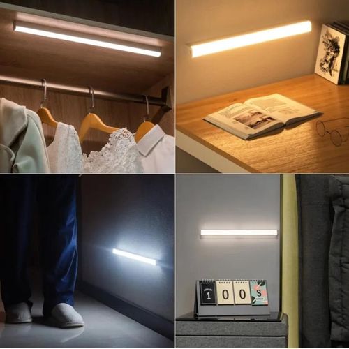 product_image_name-Generic-Punch-Free Smart Sensor Magnetic Rechargeable Led Lights, Closet Led Motion Sensor Light, Motion Under Cabinet Lights, Led Closet Lights Wireless USB Charging(White light)-6