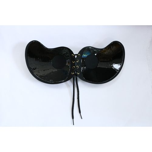 product_image_name-White Label-Mango Shaped Strapless Invisible Push Up Bra - Black-2