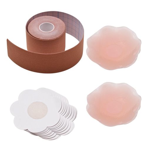 Reusable Nipple Covers Invisible Silicone Breast Lift Tape Stickers  Adhesive Bra