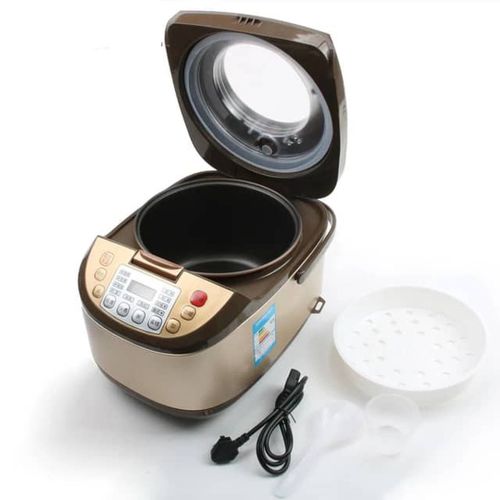 White Label 5L - 900W - Digital Rice Cooker - Silver/Brown - image 2