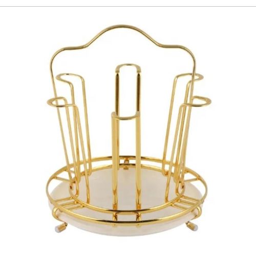 Lw13 Metal wire gold kitchen mug holder - image 2