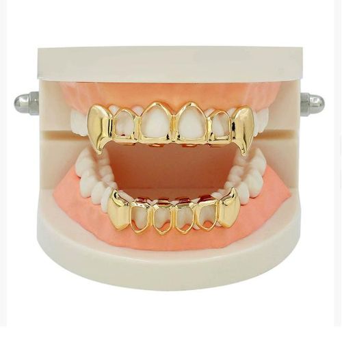 product_image_name-Generic-  Hip Hop Teeth Grill Top & Bottom Grill Hip Hop Bling Hollow Vampire Teeth for Halloween-6