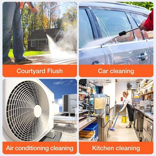 Generic Cordless Portable 300W Pressure Washer, 6 In 1 Nozzle - image 2