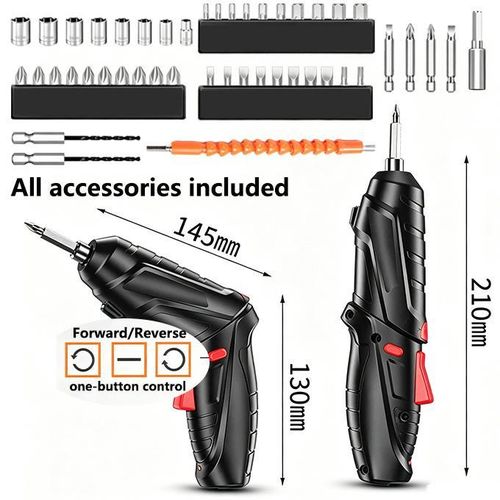 Generic 48-Piece Dual-form Electric Screwdriver Household Multifunctional Repair Tool Set - image 6