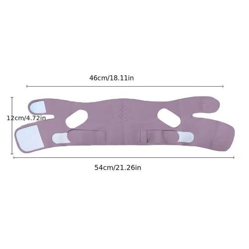 product_image_name-Generic-Reusable V-Shaped Face Lift Mask - Jawline Lift, Lavender Light Beige Firming Bandage-6
