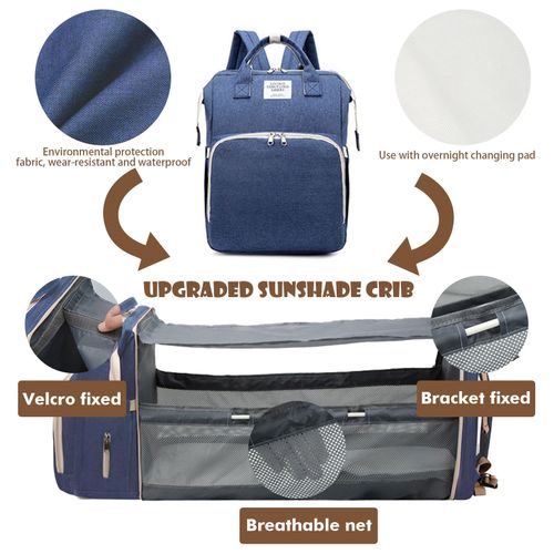 Large Capacity Diaper Backpack With Bassinet Bed Maternity Bag