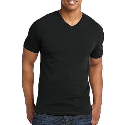 Shop Chase Deer V-Neck Short Sleeve T-Shirt - Black Online | Jumia Ghana