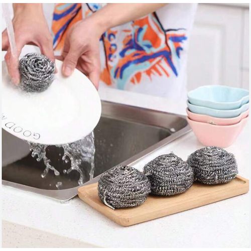 product_image_name-A Design-5pcs Steel Kitchen Scrubber - Multicolours -1