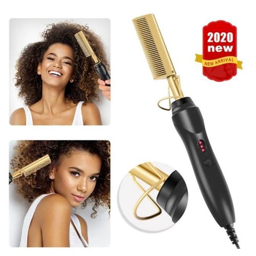 AD 2 - in - 1 Electric Hot Comb - black