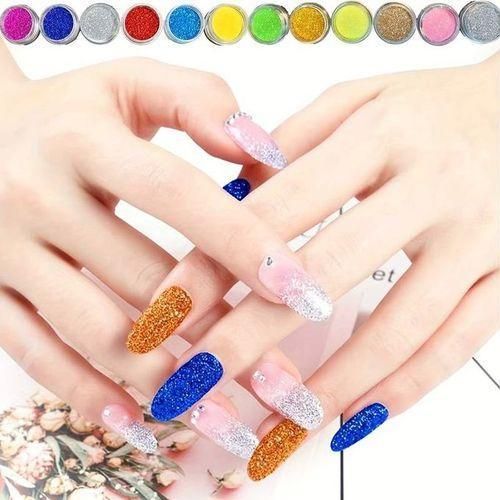 product_image_name-Generic-Professional Acrylic Manicure Kit - 12 Pieces Glitter for Beginners DIY Manicure-5