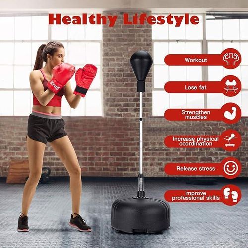 White Label Boxing Punch Ball Cardio Exercise - Black - image 5