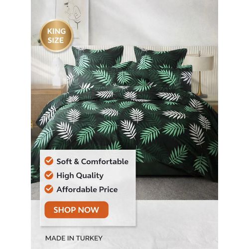 product_image_name-OMAMA HOME TEXTILE-1 King Size Cotton Bedsheet 3 Pillow Cases-1