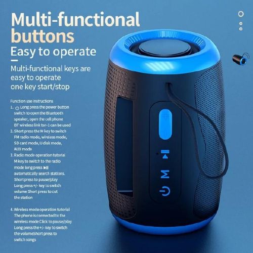 Generic Wireless Bluetooth Speaker  Small Size But With High Volume - image 2