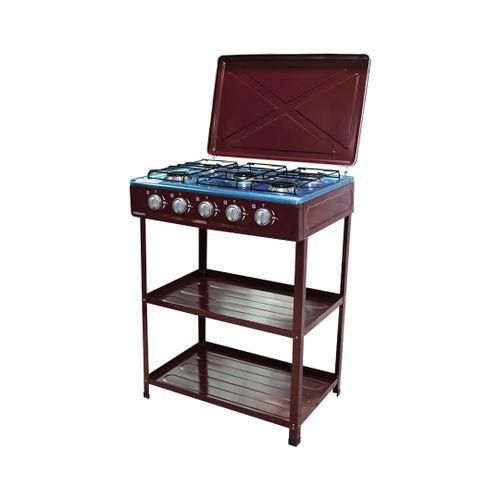 product_image_name-Nasco-NASGS-K5BSM-S Gas Stove - 5 Burner - Brown +12 Months Warranty-2