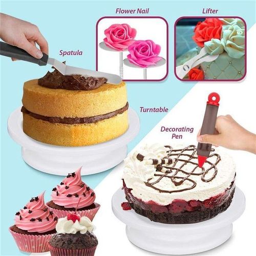 product_image_name-Generic-164 Pcs/set Cake Decorating Turntable Piping Tip Nozzle Pastry Bag Set Diy Kit-3