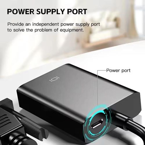 product_image_name-Generic-VGA to HD TV Converter - High Definition Audio Video Cable Adapter. VGA input, HD output. Suitable for computers, laptops, TVs and projectors.-4