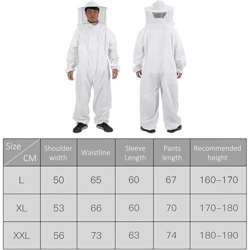 product_image_name-Generic-Full Body Beekeeping Suit Ventilated Hood Beekeeper Protect Outfit 3 Size-8