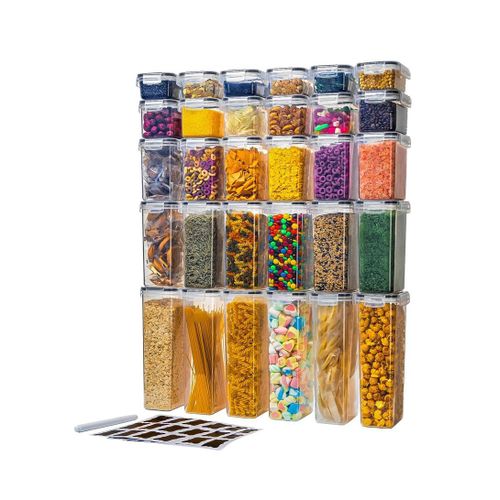 product_image_name-Generic-30-Pcs Plastic Lunch Box Set - Microwave & Freezer Safe Food Storage Containers-1