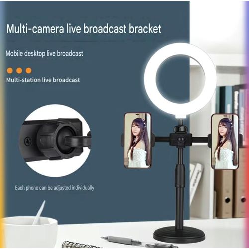 Jing Yi 6inch ring light dual phone holder - image 6