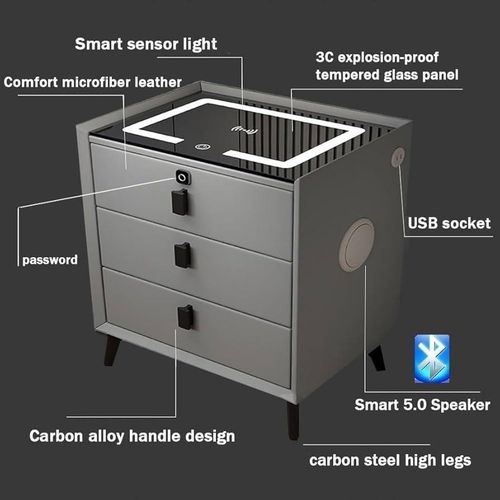 product_image_name-Generic-Smart Electronic Bedside Table with Fingerprint-2