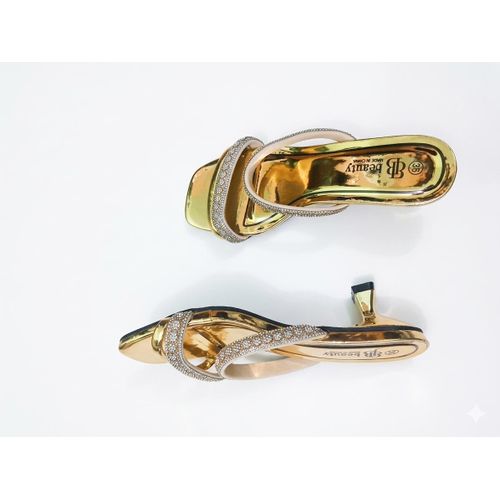 product_image_name-Beauty-Ladies beautiful gold mild heels -1