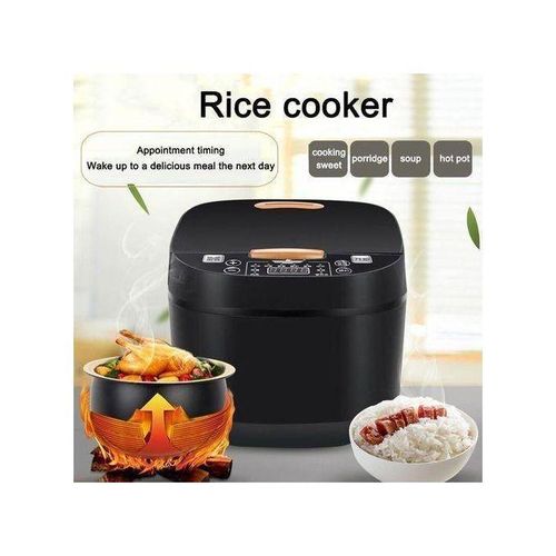 product_image_name-Generic-Intelligent Fixed Time Automatic Rice Cooker - 5L - Black-2