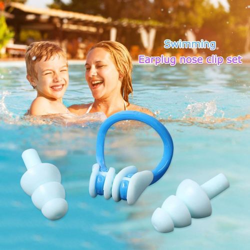product_image_name-Generic-4pcs swimming earplugs + nose clip set, swimming equipment-2