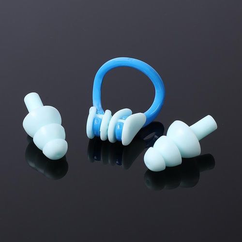 product_image_name-Generic-4pcs swimming earplugs + nose clip set, swimming equipment-5
