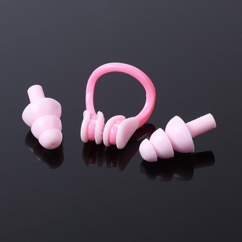 product_image_name-Generic-4pcs swimming earplugs + nose clip set, swimming equipment-8