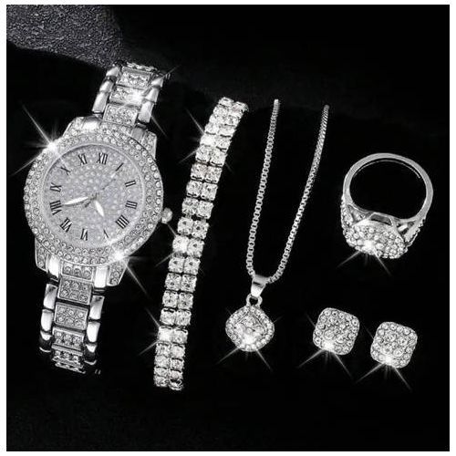 product_image_name-Generic-Women Watch  Bracelet Set  Watches Necklace Ring Jewelry-3