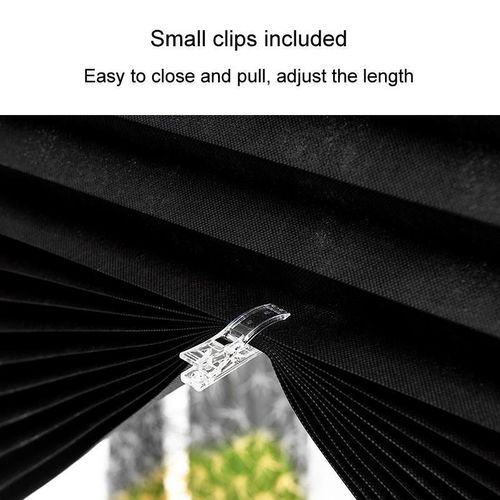 product_image_name-Generic-Simple No-Punch Sunshade Window Curtain Bedroom Home Privacy Blackout Curtain, Size: 60x180cm(Full Shade Black)-5