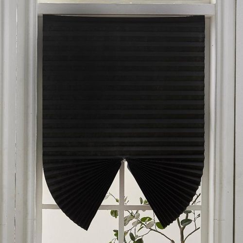 product_image_name-Generic-Simple No-Punch Sunshade Window Curtain Bedroom Home Privacy Blackout Curtain, Size: 60x180cm(Full Shade Black)-6