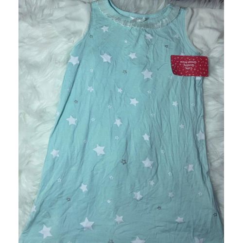 product_image_name-Fashion-Kids Aqua Starlight Night Dress-light blue-1