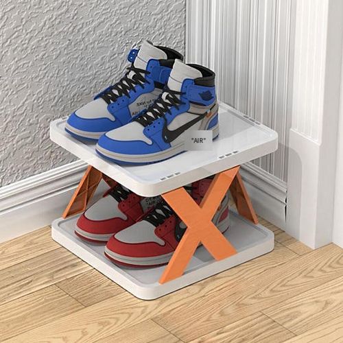 Shop Generic Shoe Rack 9 Tiers DIY Narrow Stckable Standing Shoes ...